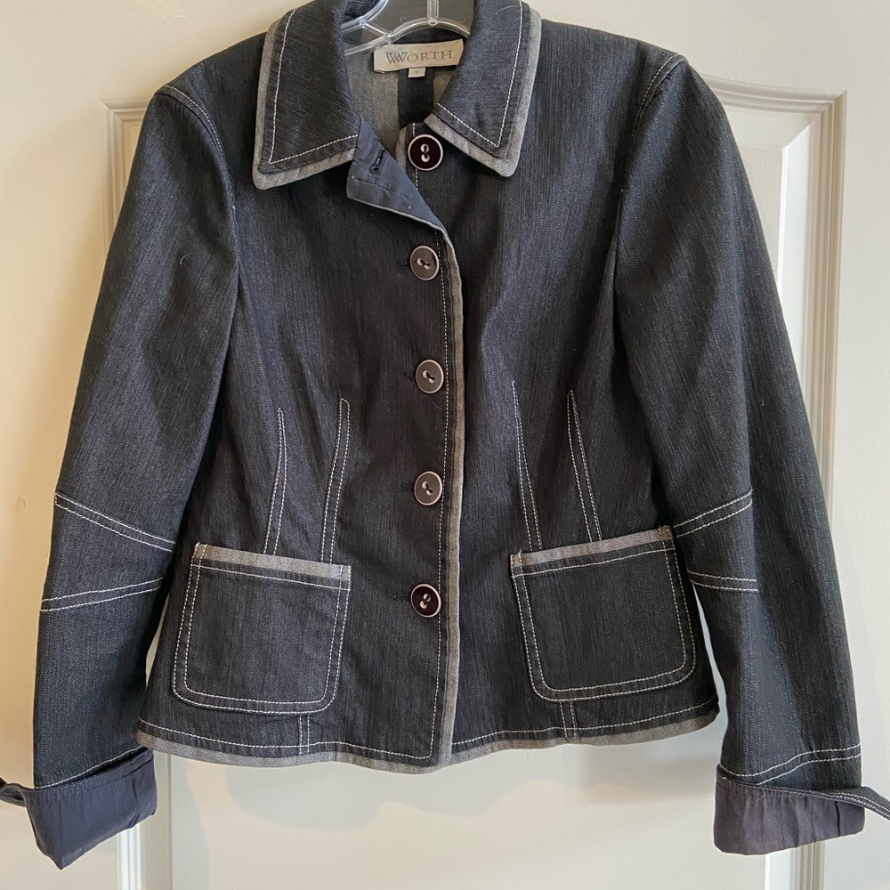 Worth Washed Black Denim Jacket